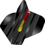Mission Mike De Decker Black No.2 dart flight angled view