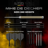 Mission - Mike De Decker V2 - 95% Tungsten Darts (RP)