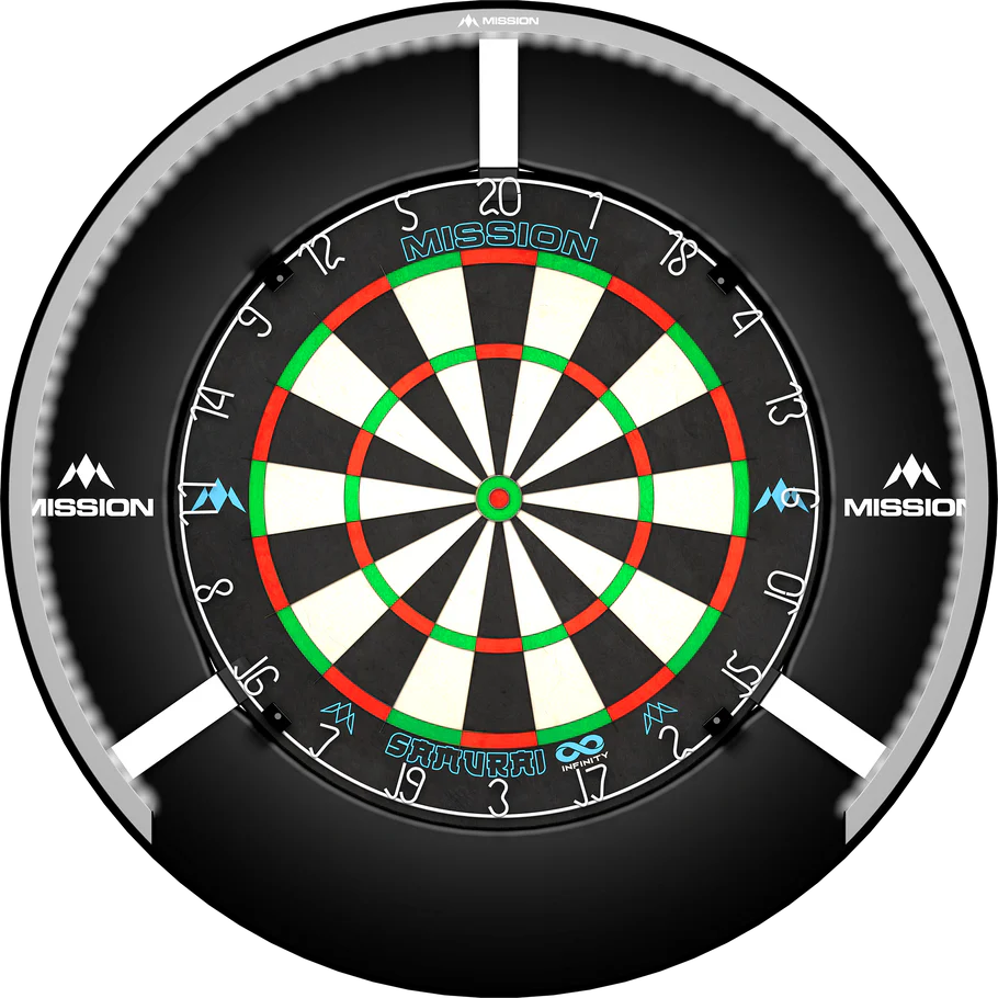 Mission Torus 270 - Dartboard Lighting - Bright White Light (5 Colours)