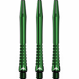 Mission Atom13 anodised aluminium dart shafts - green - view 2