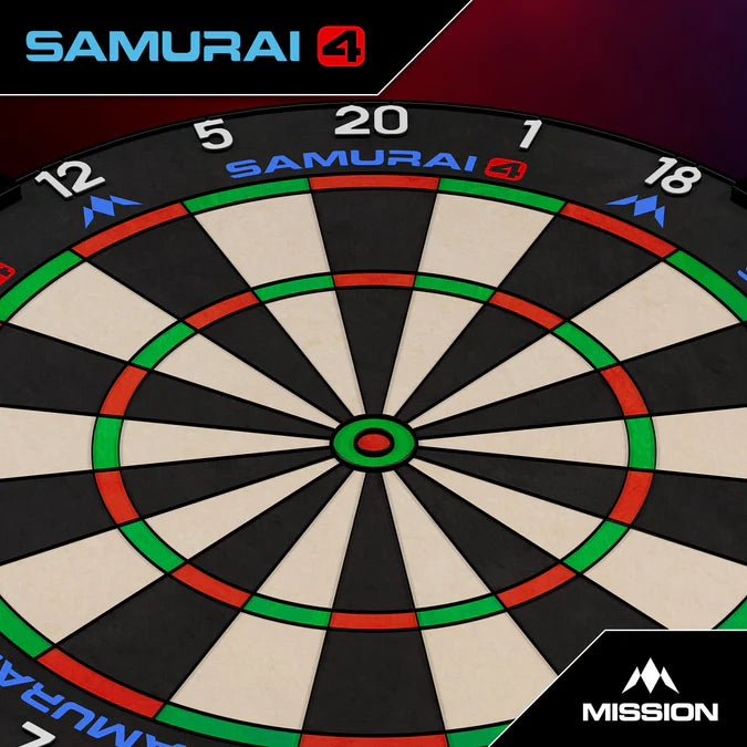 Mission - Samurai 4 Black Edition Professional Dartboard
