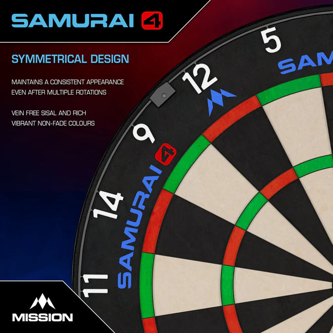Mission - Samurai 4 Black Edition Professional Dartboard