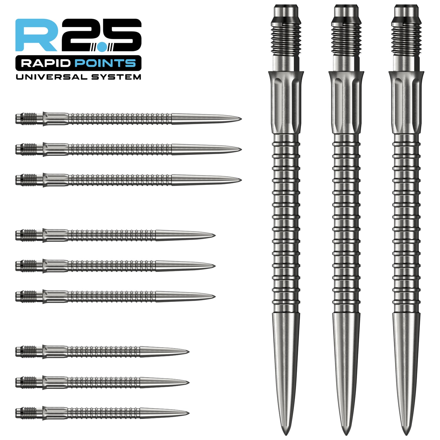 Mission - GV1 R2.5 Rapid Dart Points - Silver