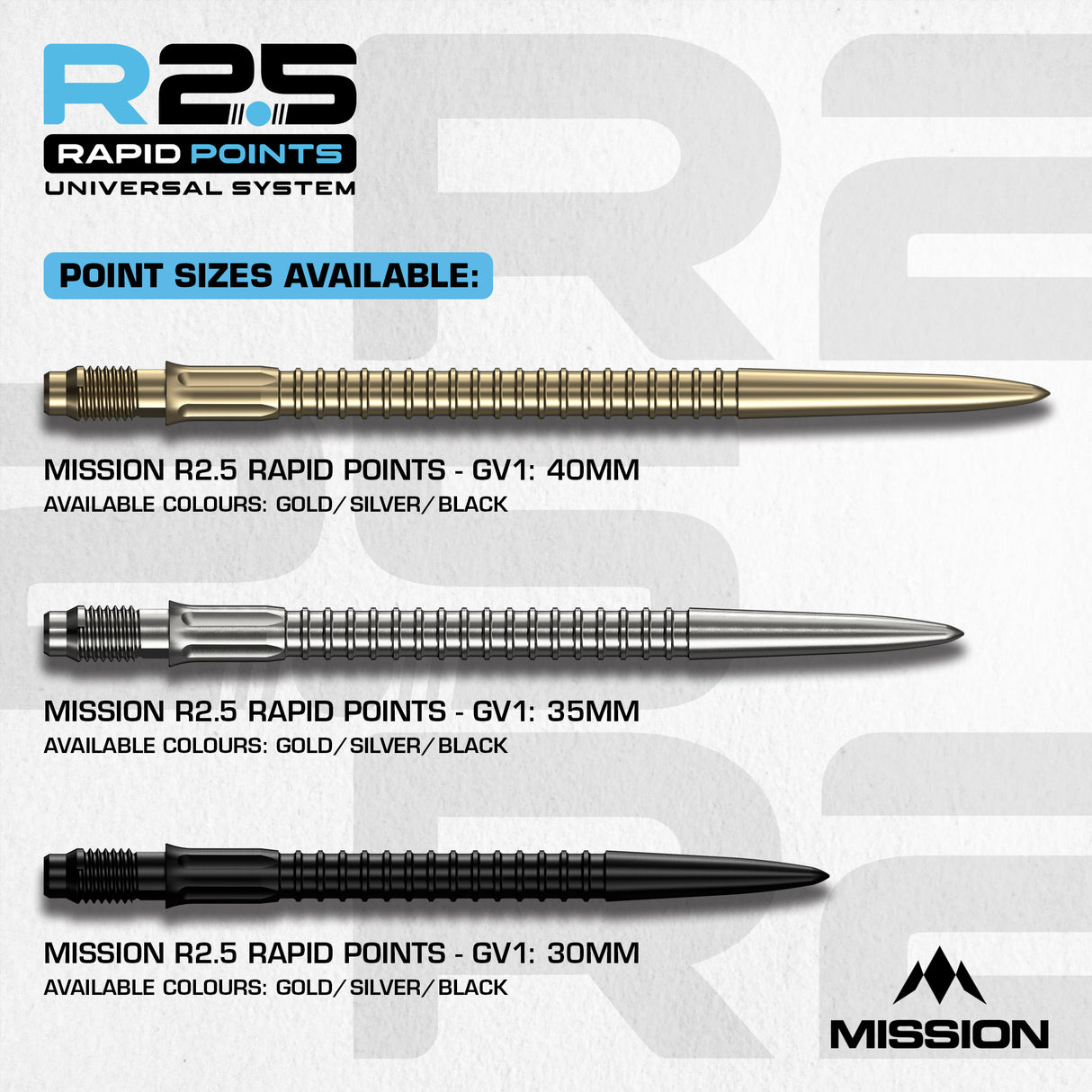 Mission - GV1 R2.5 Rapid Dart Points