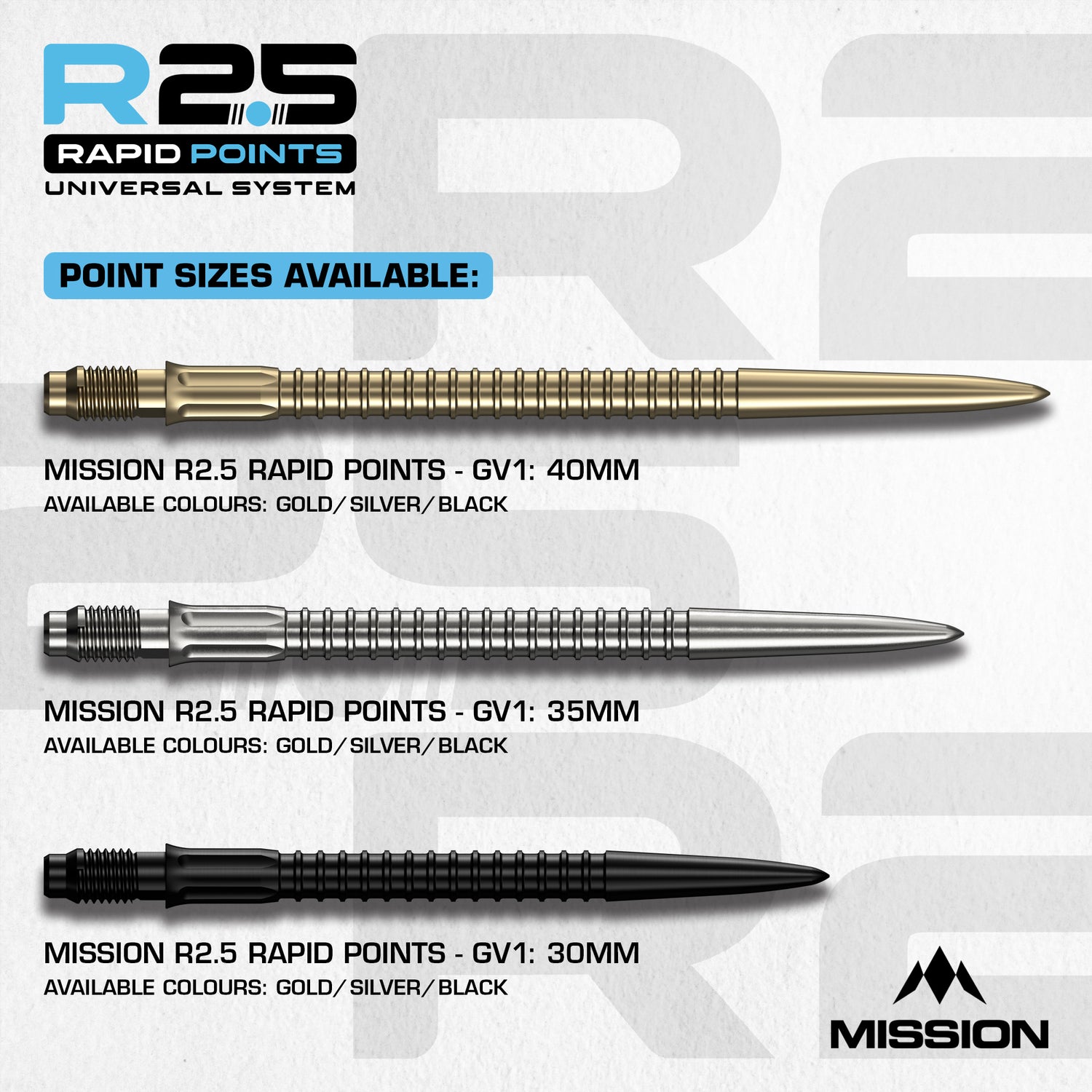 Mission - GV1 R2.5 Rapid Dart Points