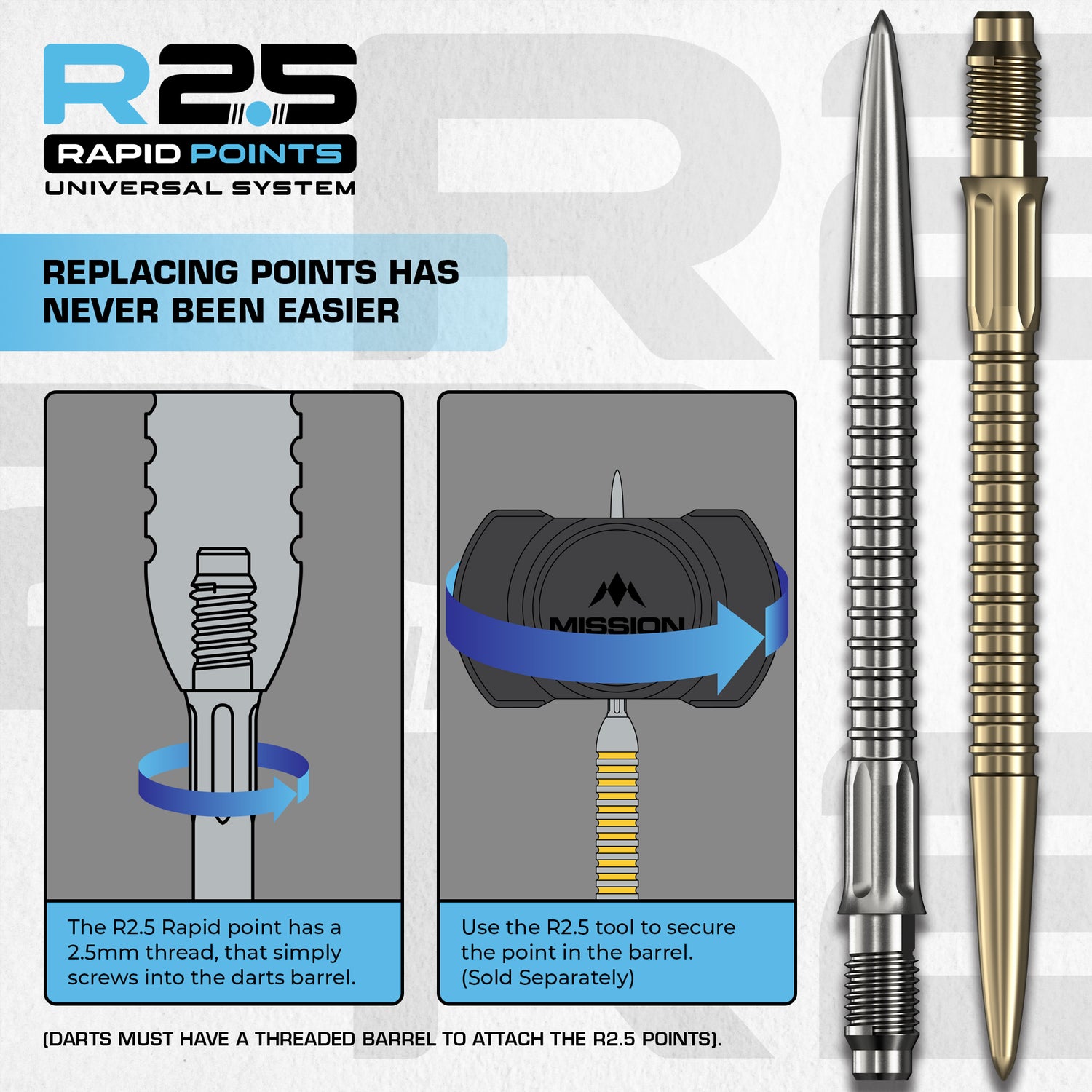 Mission - GV1 R2.5 Rapid Dart Points