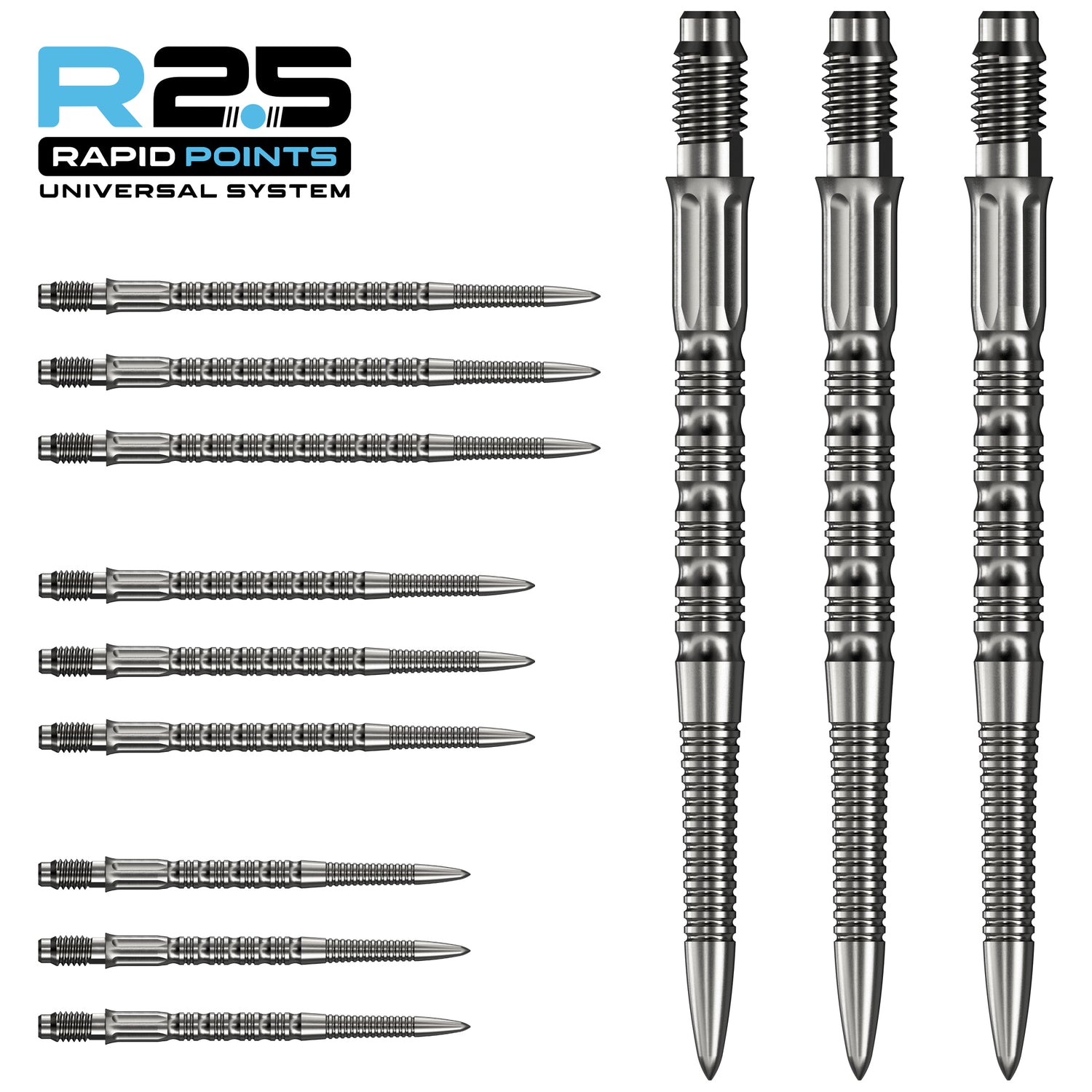 Mission - GV2 R2.5 Rapid Dart Points - Silver