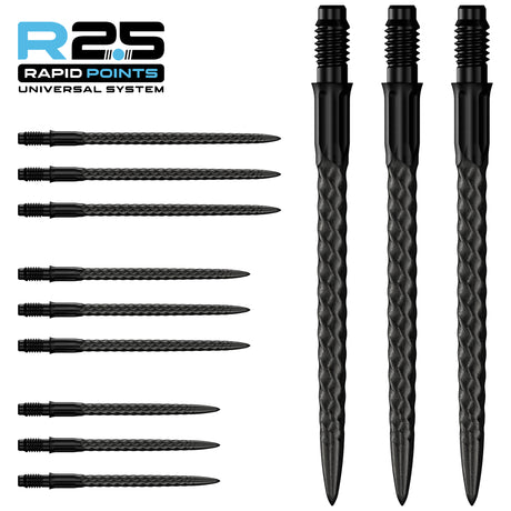Mission - RVX R2.5 Rapid Dart Points - Black