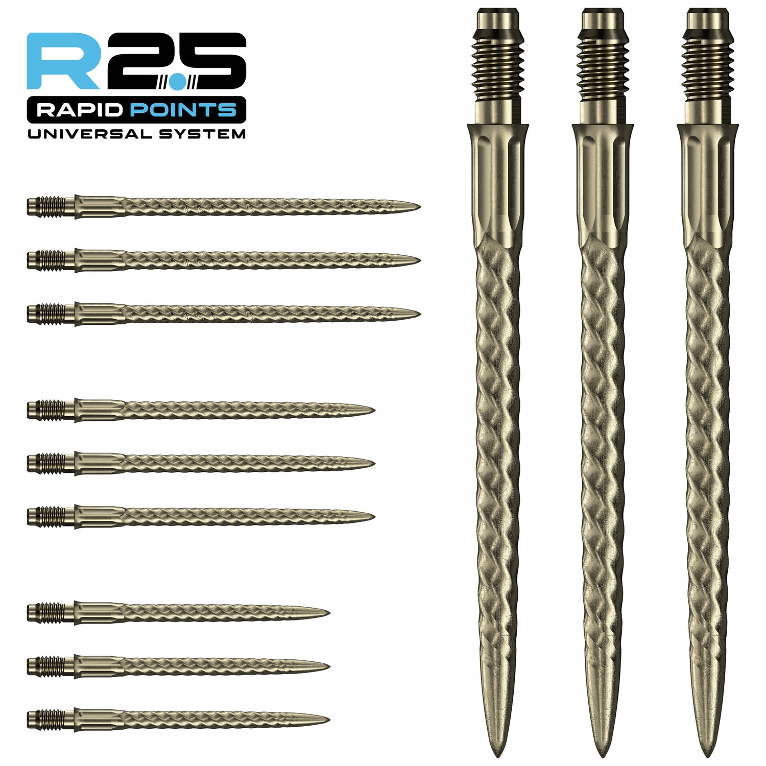 Mission - RVX R2.5 Rapid Dart Points - Gold