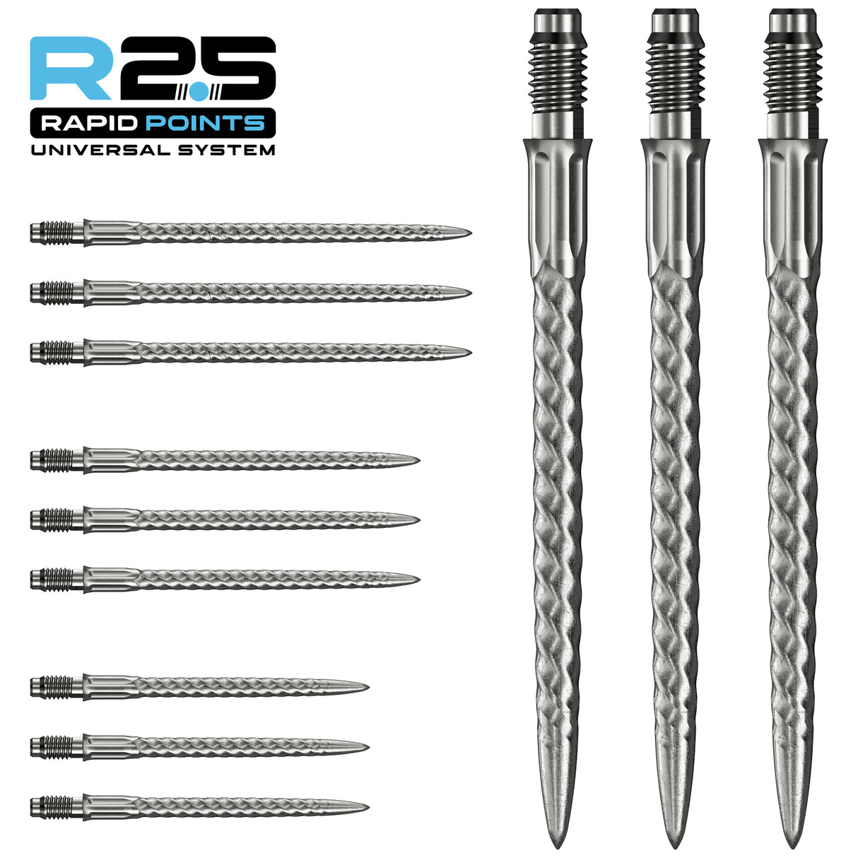 Mission - RVX R2.5 Rapid Dart Points - Silver
