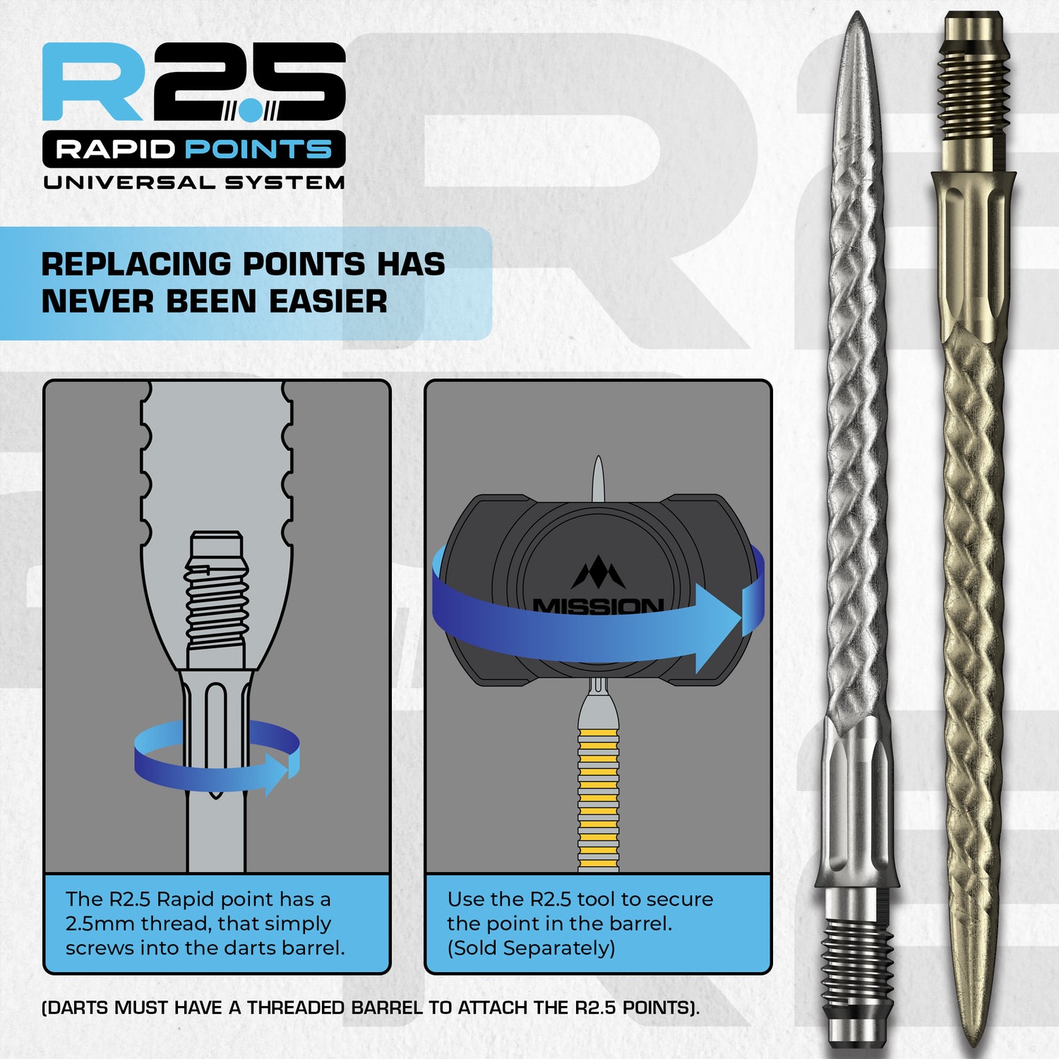 Mission - RVX R2.5 Rapid Dart Points