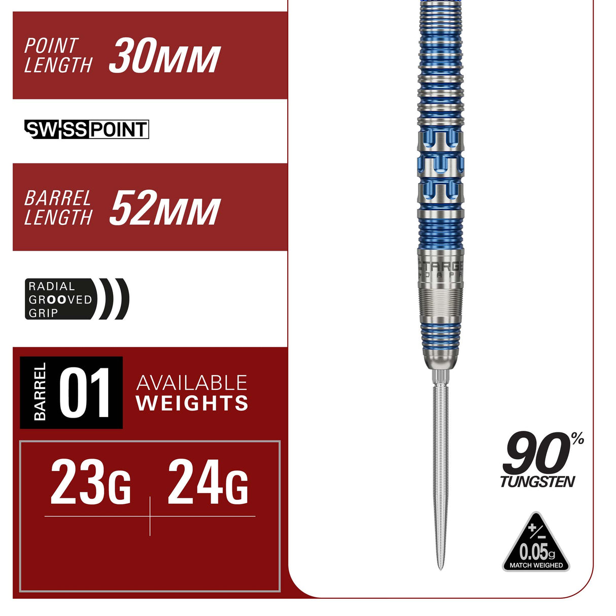 Target Japan - Mizu 01 - 90% Tungsten Darts (SP)