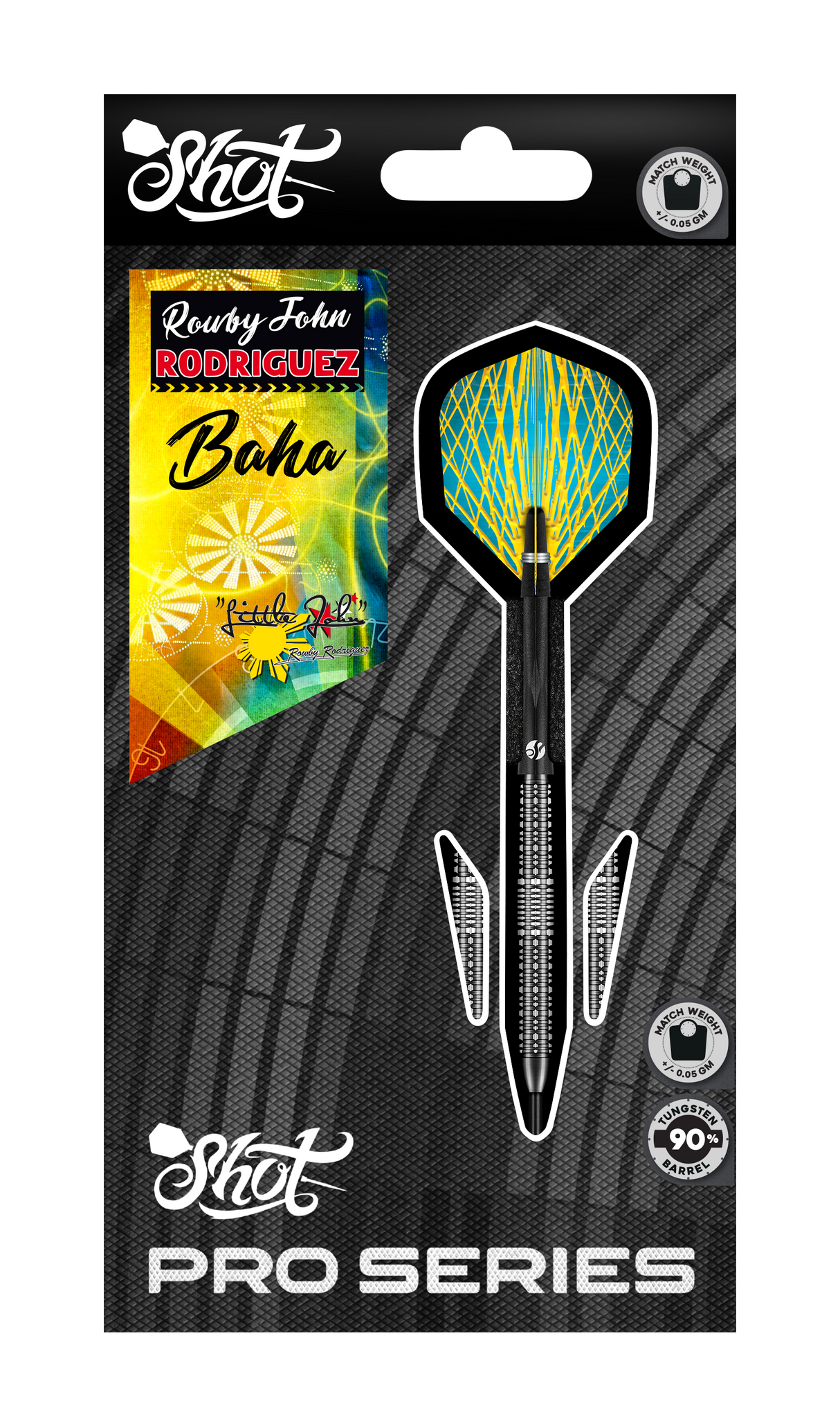 Shot - Pro Series Rowby-John Rodriguez Baha - 90% Tungsten Darts