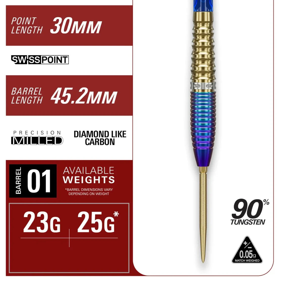 Target Japan - Zenith G2 - 90% Tungsten Darts (SP)