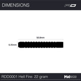 Red Dragon Hell Fire A 22g barrel dimensions diagram