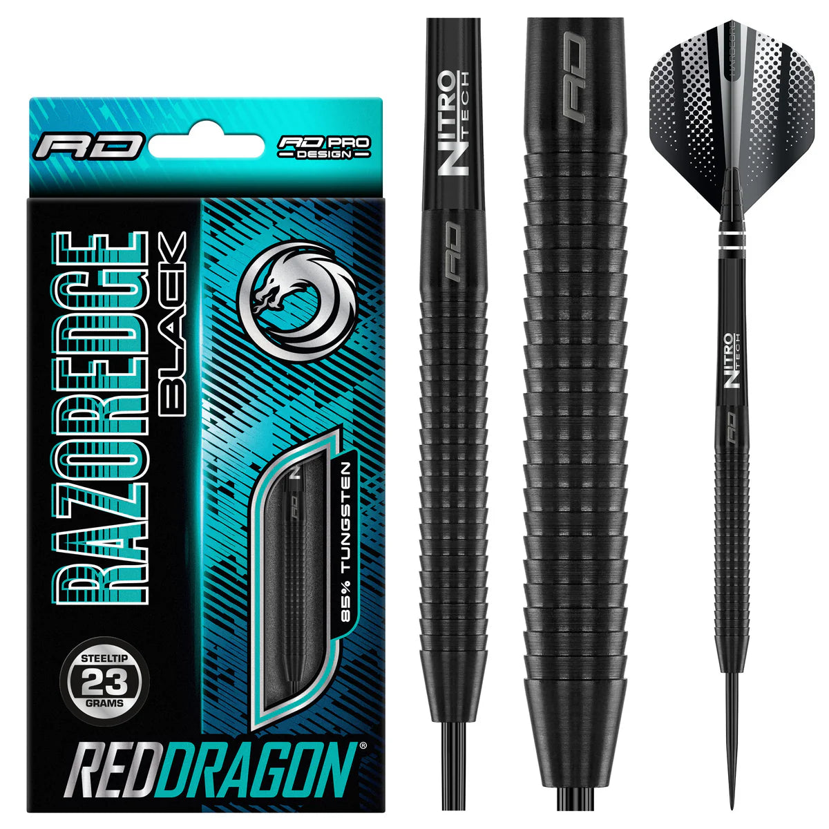 Red Dragon - Razor Edge Black - 85% Tungsten Darts
