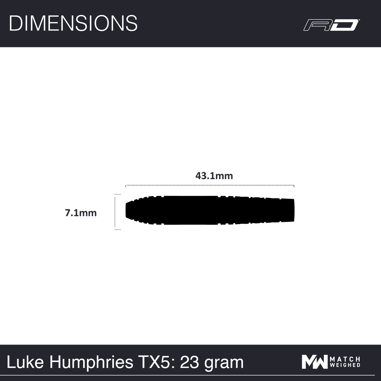 Red Dragon - Luke Humphries TX5 - 90% Tungsten Darts