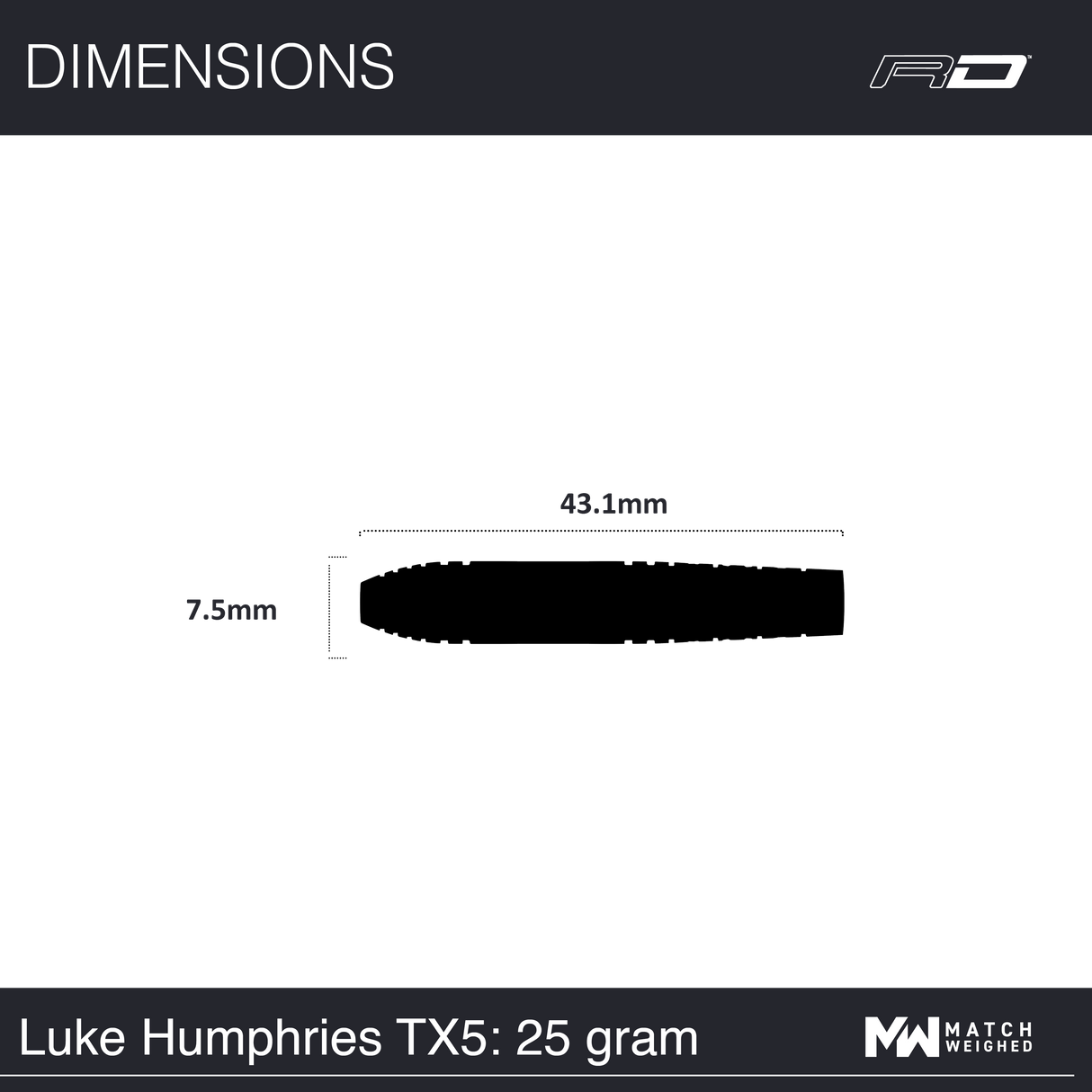 Red Dragon - Luke Humphries TX5 - 90% Tungsten Darts