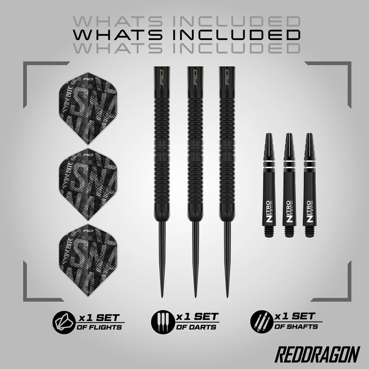 Red Dragon - Peter Wright Black Mamba - 90% Tungsten Darts