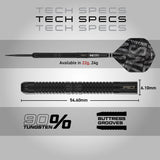 Red Dragon - Peter Wright Black Mamba - 90% Tungsten Darts