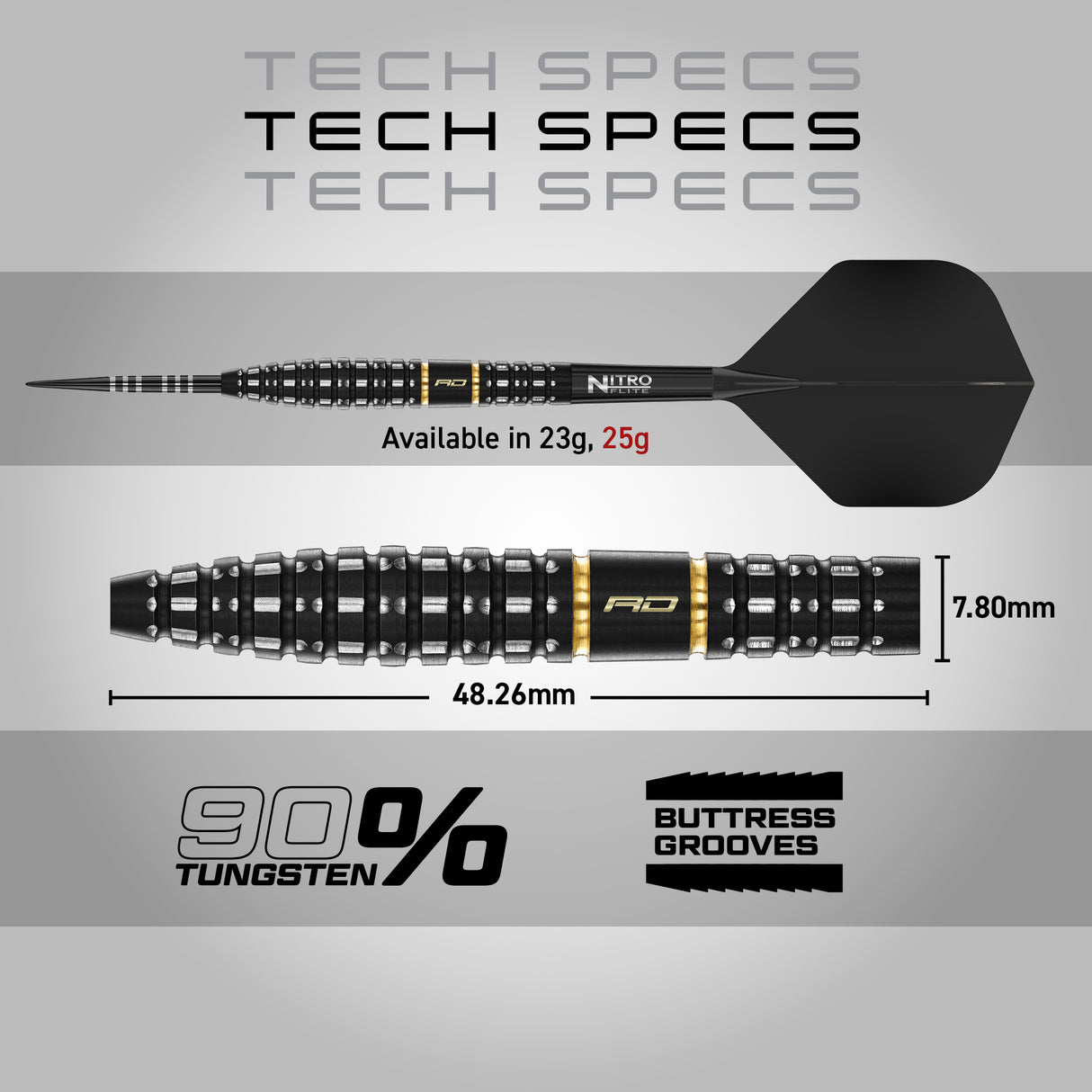 Red Dragon - Ascend Torpedo - 90% Tungsten Darts