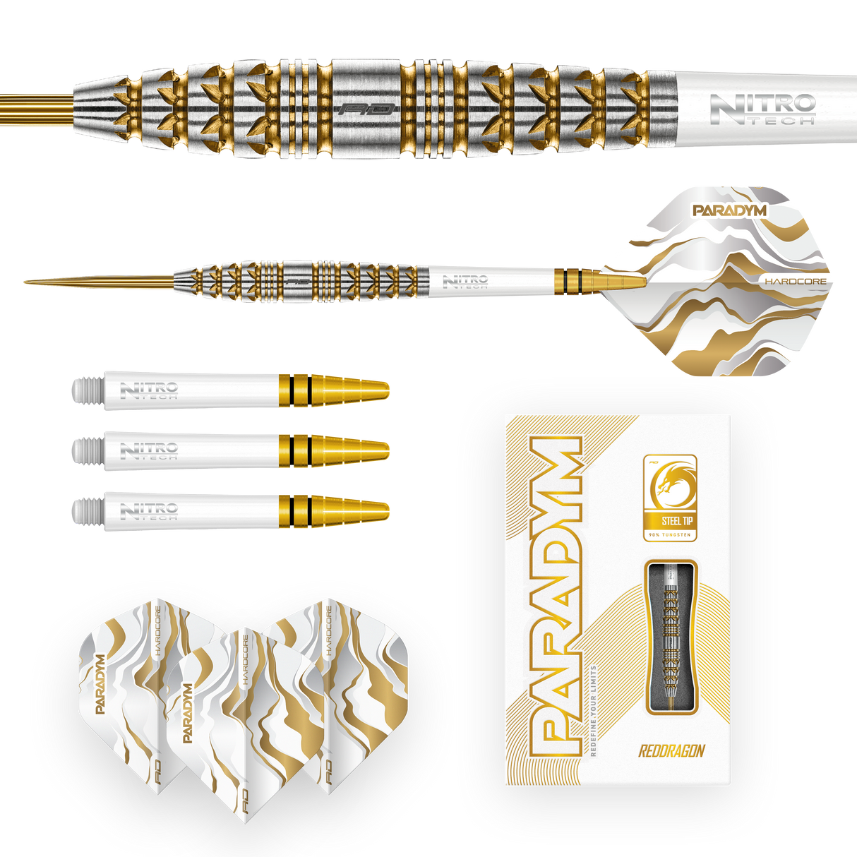 Red Dragon - Paradym Gold Torpedo - 90% Tungsten Darts