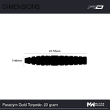 Red Dragon - Paradym Gold Torpedo - 90% Tungsten Darts