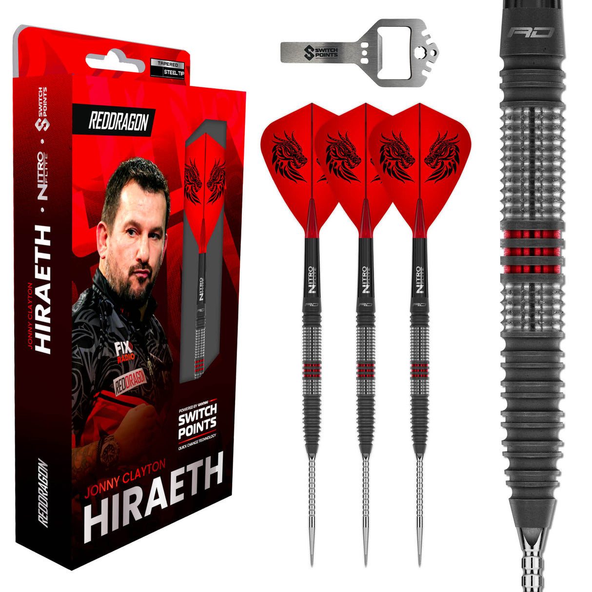 Red Dragon - Jonny Clayton Hiraeth - 90% Tungsten Darts (SP)