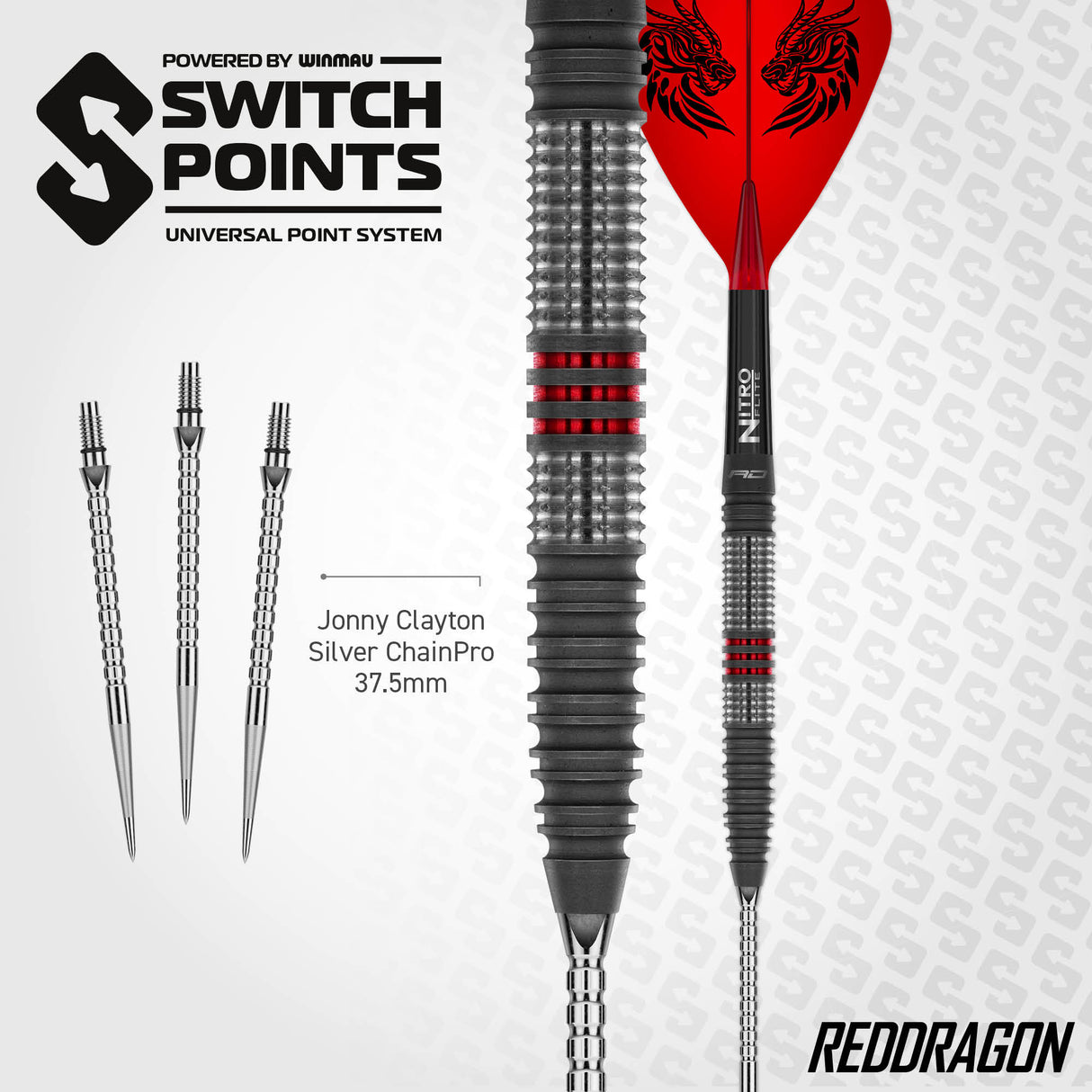 Red Dragon - Jonny Clayton Hiraeth - 90% Tungsten Darts (SP)