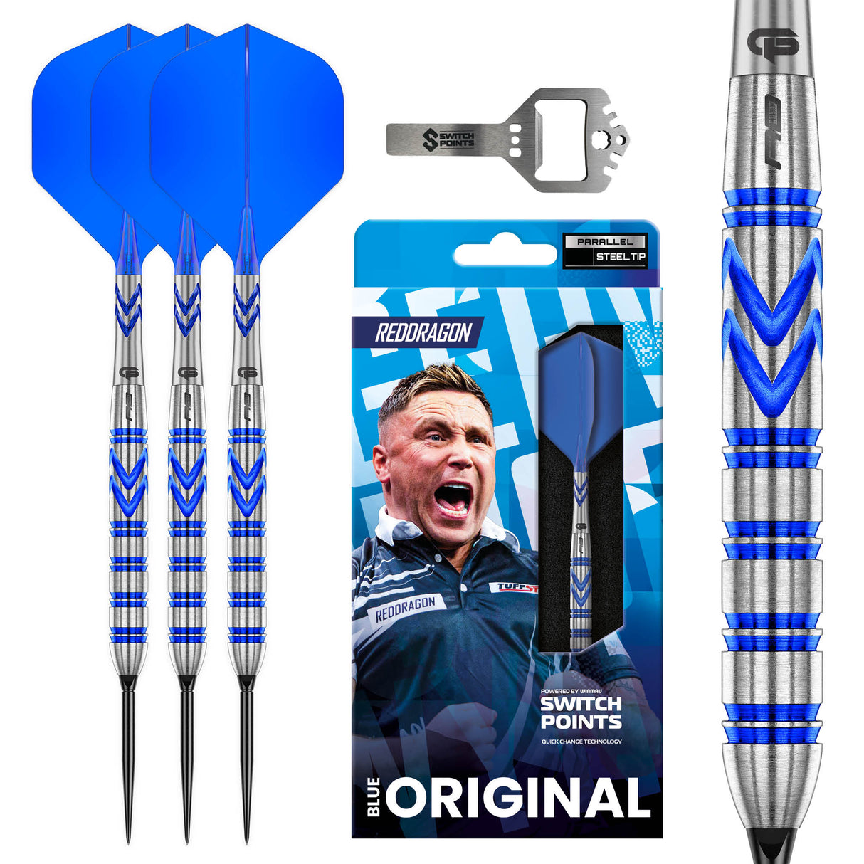 Red Dragon - Gerwyn Price Blue Original - 90% Tungsten Darts (SP)