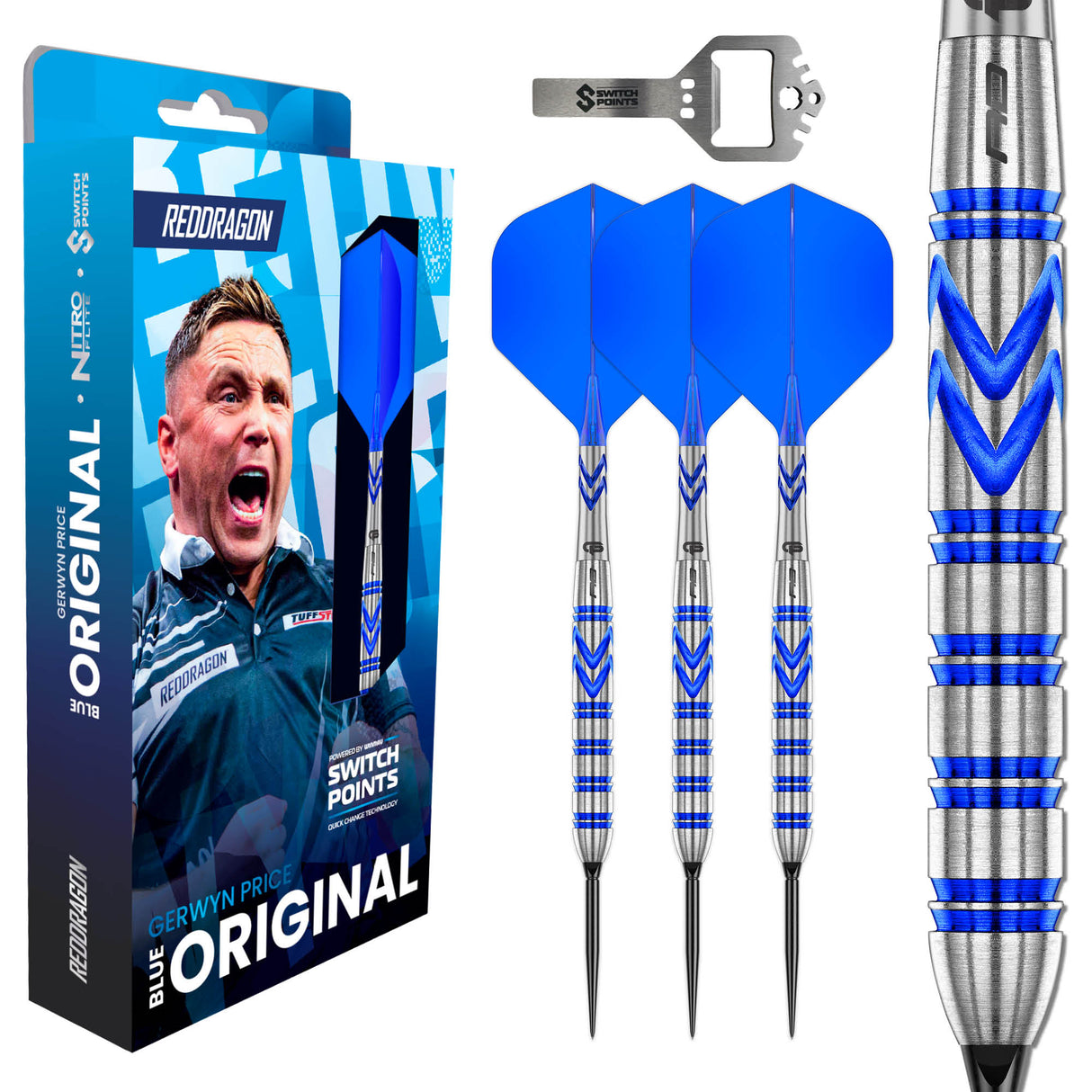 Red Dragon - Gerwyn Price Blue Original - 90% Tungsten Darts (SP)