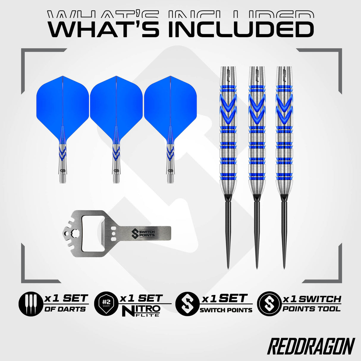 Red Dragon - Gerwyn Price Blue Original - 90% Tungsten Darts (SP)