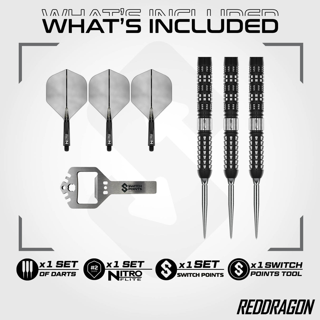 Red Dragon - Recon Parallel - 90% Tungsten Darts (SP)
