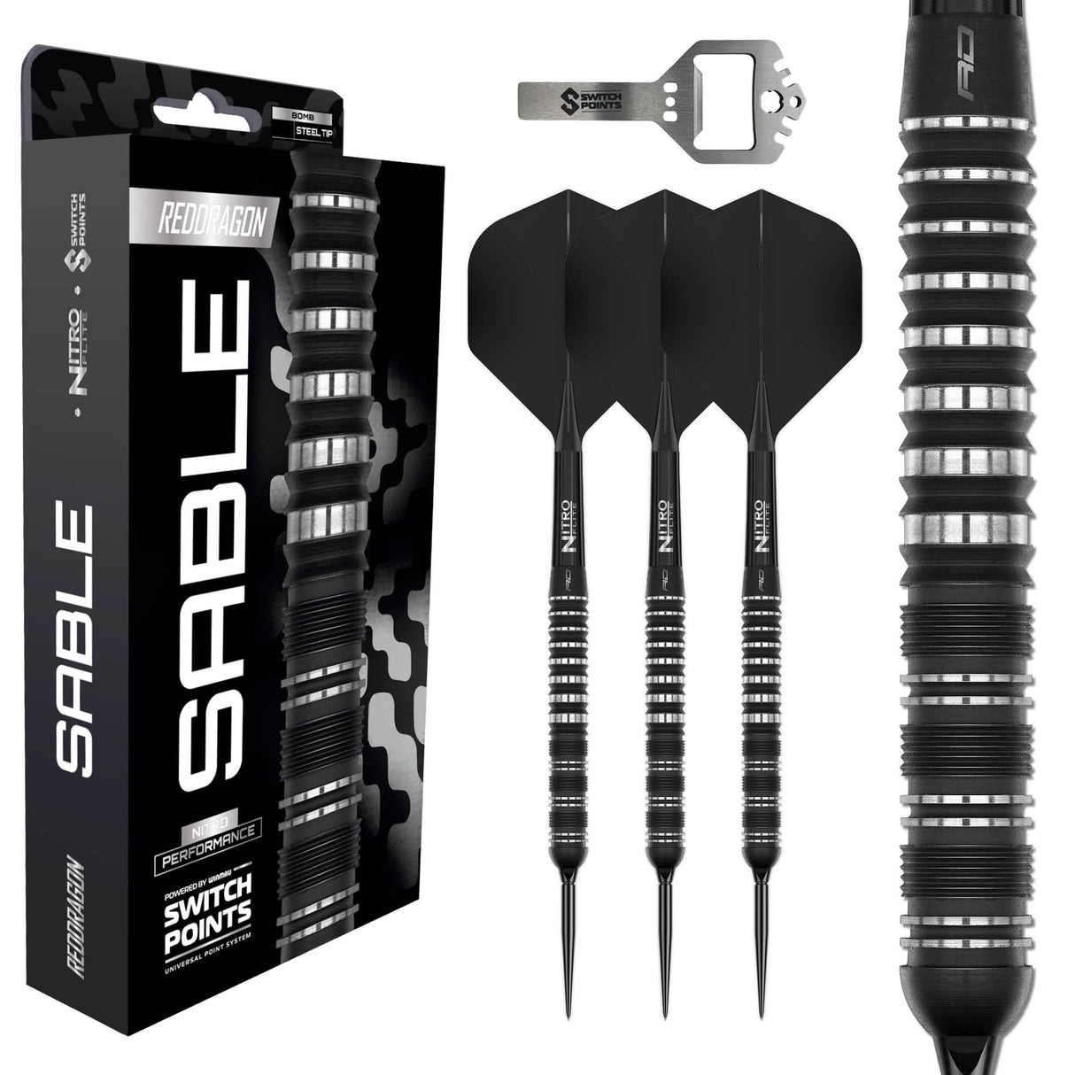 Red Dragon - Sable 01 Parallel - 90% Tungsten Darts (SP)