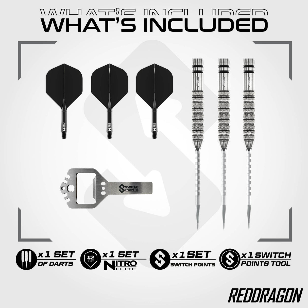 Red Dragon - Gian Van Veen Tour Edition - 90% Tungsten Darts (SP)