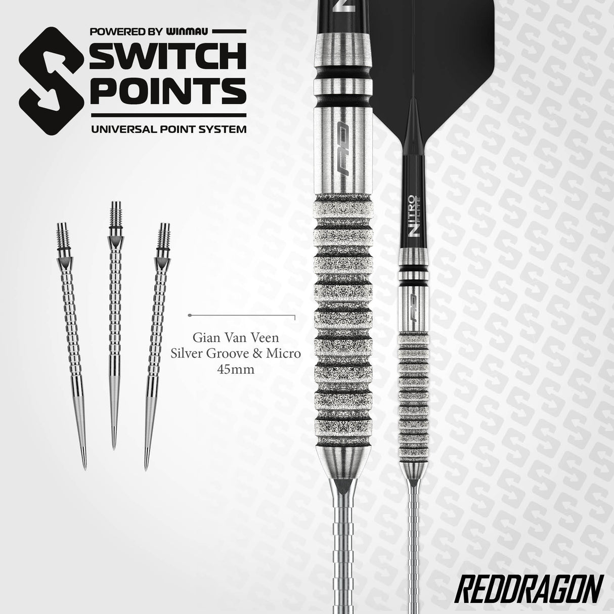 Red Dragon - Gian Van Veen Tour Edition - 90% Tungsten Darts (SP)