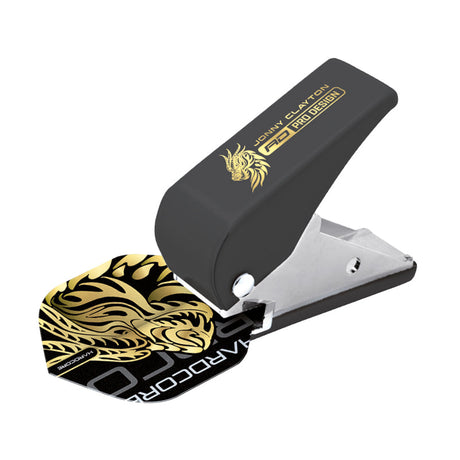 Red Dragon Jonny Clayton branded dart flight hole punch