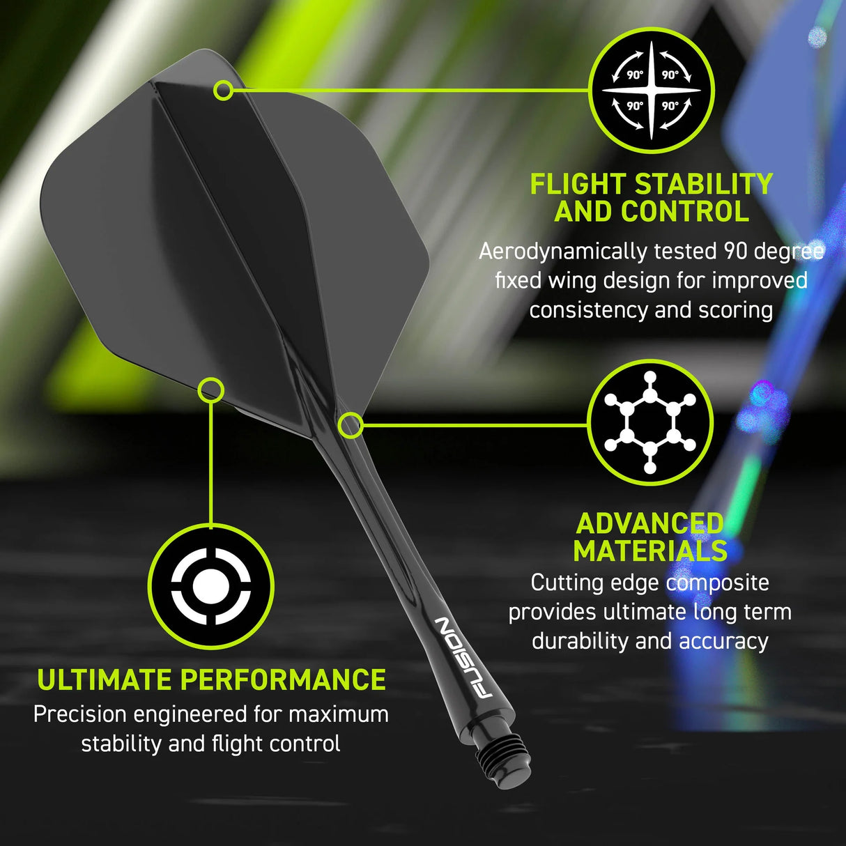 Winmau - Fusion Flight System No.2 (6 Colours)