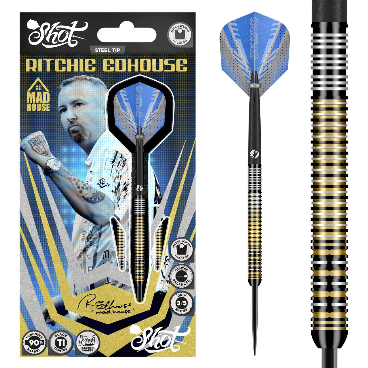 Shot - Ritchie Edhouse Madhouse - 90% Tungsten Darts