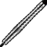 Harrows Razr Bulbous 90% tungsten dart – front-balanced bulbous barrel with acute sawtooth grip, view 2
