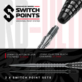 Jonny Clayton silver and black 37.5mm ChainPro Switch Points supplied with the RD-Ultra