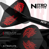 Jonny Clayton Nitro Flite Kite short integrated flights on the RD-Ultra darts