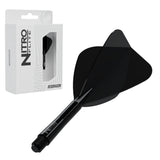 Red Dragon Nitro Flite Kite intermediate with black stem and black flight, with retail packaging