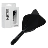 Red Dragon Nitro Flite Kite short with black stem and black flight, with retail packaging