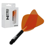 Red Dragon Nitro Flite Kite medium with black stem and orange flight, with retail packaging
