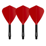 Set of three Red Dragon Nitro Flite Kite integrated flights and shafts