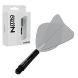 Red Dragon Nitro Flite Kite intermediate with black stem and clear flight, with retail packaging