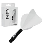Red Dragon Nitro Flite Kite medium with black stem and white flight, with retail packaging