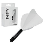Red Dragon Nitro Flite Kite short with black stem and white flight, with retail packaging