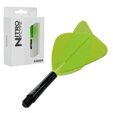 Red Dragon Nitro Flite Kite intermediate with black stem and yellow flight, with retail packaging